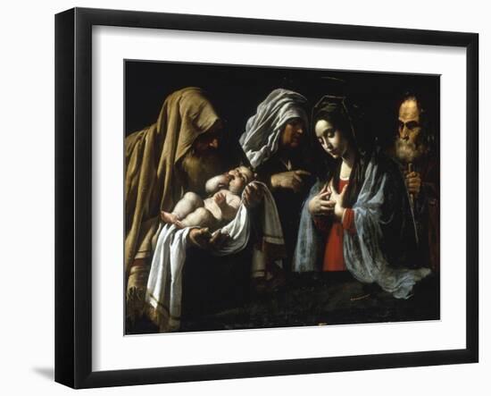 The Presentation in the Temple-Caravaggio-Framed Giclee Print