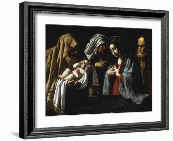 The Presentation in the Temple-Caravaggio-Framed Giclee Print