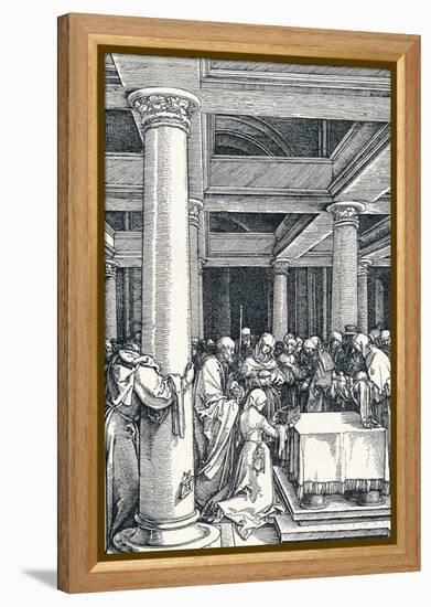 The Presentation of Christ in the Temple, 1506-Albrecht Dürer-Framed Premier Image Canvas