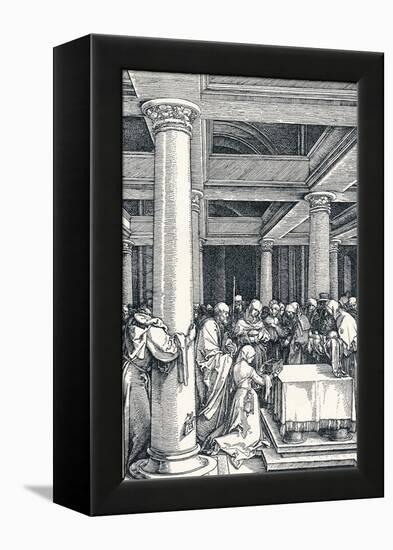 The Presentation of Christ in the Temple, 1506-Albrecht Dürer-Framed Premier Image Canvas