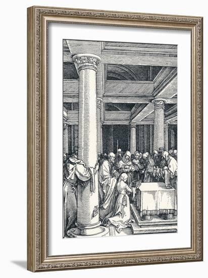 The Presentation of Christ in the Temple, 1506-Albrecht Dürer-Framed Giclee Print