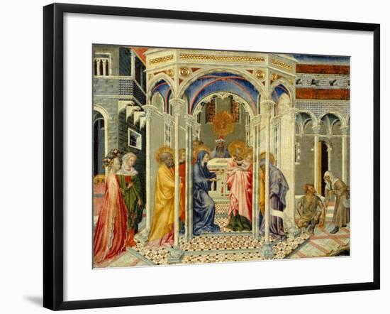 The Presentation of Christ in the Temple, c.1435-Giovanni di Paolo di Grazia-Framed Giclee Print