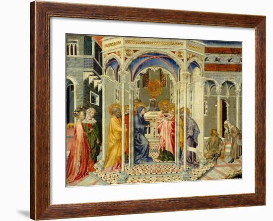 The Presentation of Christ in the Temple, c.1435-Giovanni di Paolo di Grazia-Framed Giclee Print