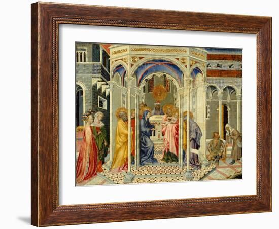 The Presentation of Christ in the Temple, c.1435-Giovanni di Paolo di Grazia-Framed Giclee Print