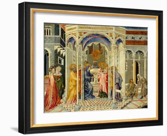 The Presentation of Christ in the Temple, c.1435-Giovanni di Paolo di Grazia-Framed Giclee Print