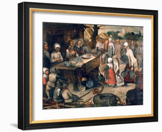 The Presentation of Gifts, C1584-1638-Pieter Brueghel the Younger-Framed Giclee Print