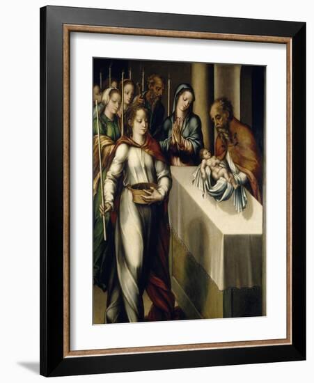 The Presentation of Jesus at the Temple, 1560-1568-Luis De Morales-Framed Giclee Print