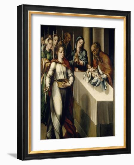 The Presentation of Jesus at the Temple, 1560-1568-Luis De Morales-Framed Giclee Print