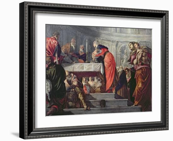 The Presentation of Jesus in the Temple-Jacopo Robusti Tintoretto-Framed Giclee Print