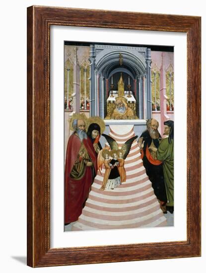 The Presentation of Mary in the Temple, Altarpiece from Verdu, 1432-34-Jaume Ferrer II-Framed Giclee Print