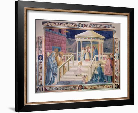 The Presentation of the Blessed Virgin Mary in the Temple, 1433-34-Paolo Uccello-Framed Giclee Print