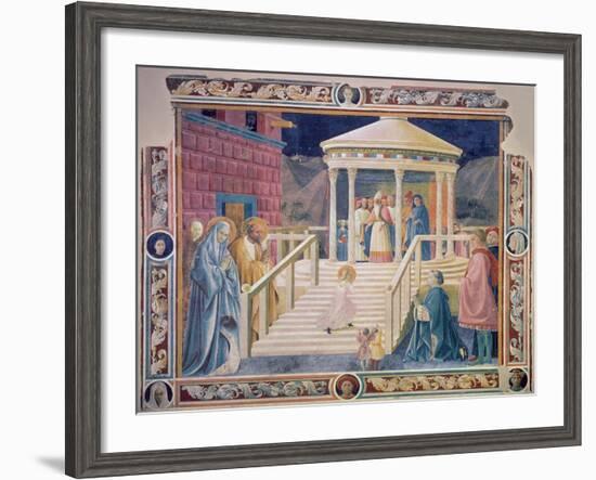 The Presentation of the Blessed Virgin Mary in the Temple, 1433-34-Paolo Uccello-Framed Giclee Print