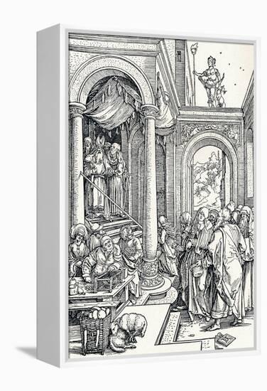 The Presentation of the Virgin in the Temple, 1506-Albrecht Dürer-Framed Premier Image Canvas