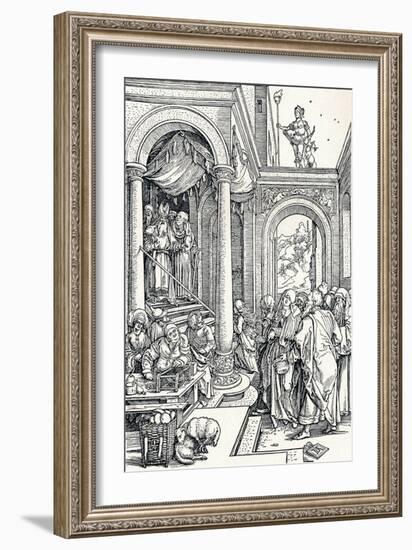 The Presentation of the Virgin in the Temple, 1506-Albrecht Dürer-Framed Giclee Print