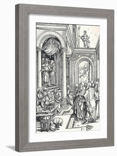 The Presentation of the Virgin in the Temple, 1506-Albrecht Dürer-Framed Giclee Print