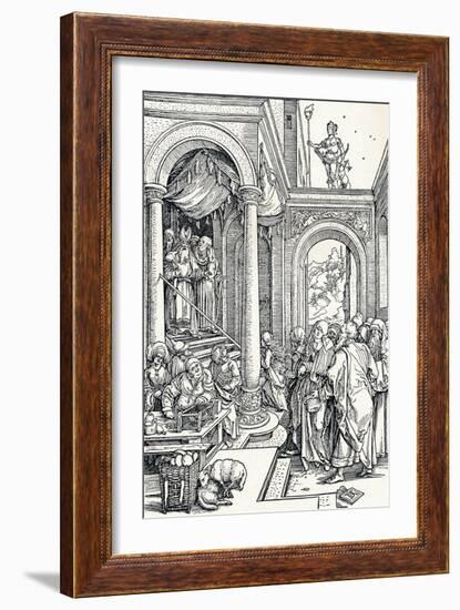 The Presentation of the Virgin in the Temple, 1506-Albrecht Dürer-Framed Giclee Print
