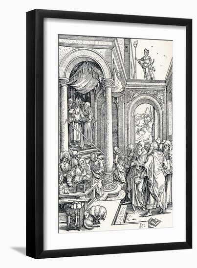 The Presentation of the Virgin in the Temple, 1506-Albrecht Dürer-Framed Giclee Print