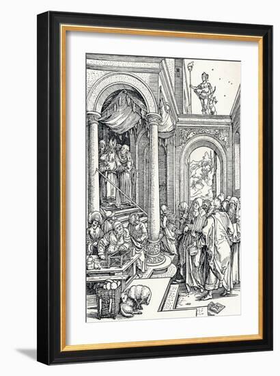 The Presentation of the Virgin in the Temple, 1506-Albrecht Dürer-Framed Giclee Print