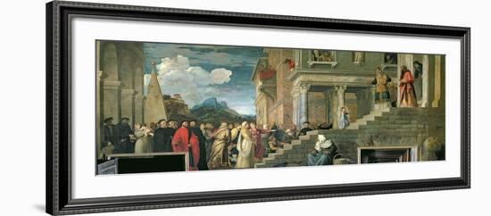 The Presentation of the Virgin in the Temple, 1534-38-Titian (Tiziano Vecelli)-Framed Giclee Print