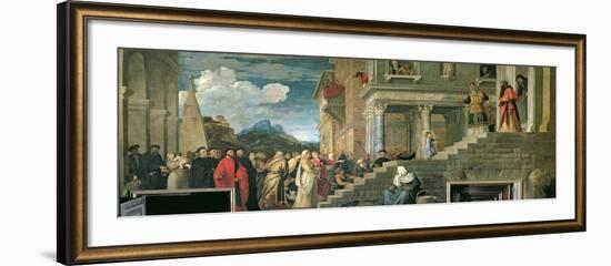 The Presentation of the Virgin in the Temple, 1534-38-Titian (Tiziano Vecelli)-Framed Giclee Print