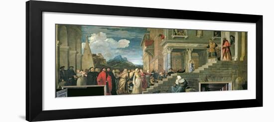 The Presentation of the Virgin in the Temple, 1534-38-Titian (Tiziano Vecelli)-Framed Giclee Print