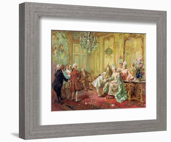 The Presentation of the Young Mozart to Mme De Pompadour at Versailles in 1763-Vicente De Paredes-Framed Giclee Print