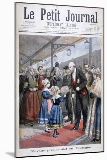 The President of the French Republic Visiting Brittany, 1896-null-Mounted Giclee Print