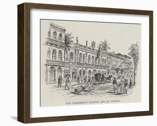 The President's Mansion, Rio De Janeiro-null-Framed Giclee Print