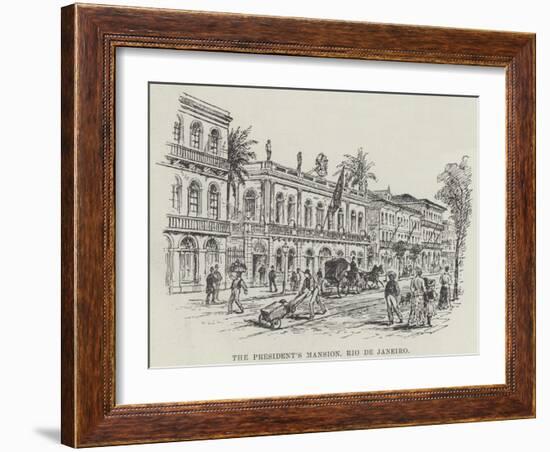 The President's Mansion, Rio De Janeiro-null-Framed Giclee Print