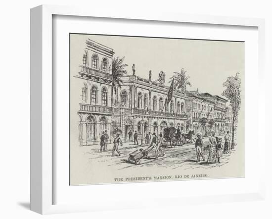 The President's Mansion, Rio De Janeiro-null-Framed Giclee Print