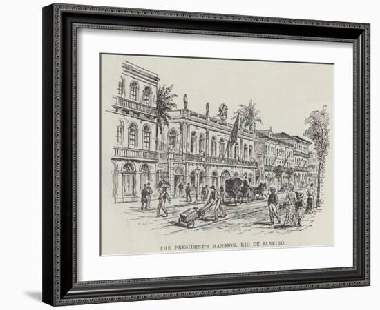 The President's Mansion, Rio De Janeiro-null-Framed Giclee Print