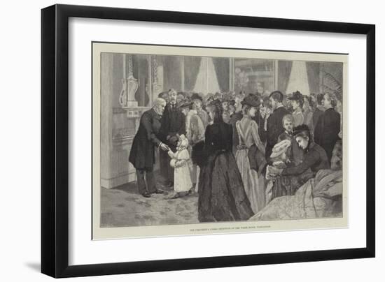 The President's Public Reception at the White House, Washington-Henry Charles Seppings Wright-Framed Giclee Print