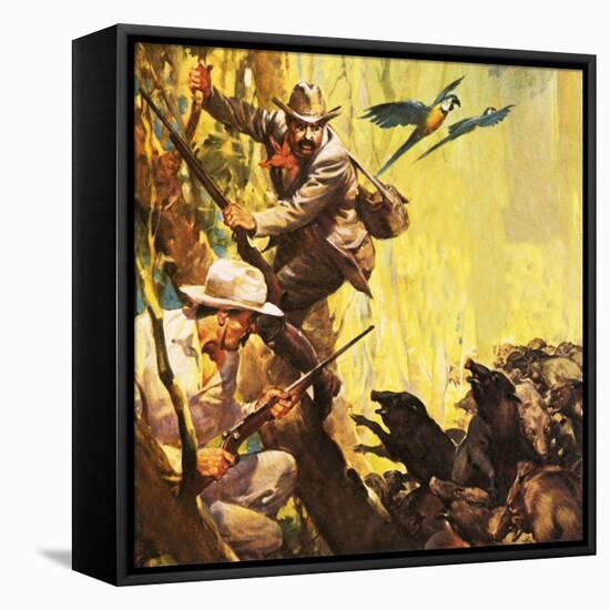 The President Who Loved Adventure: Theodore Roosevelt-McConnell-Framed Premier Image Canvas