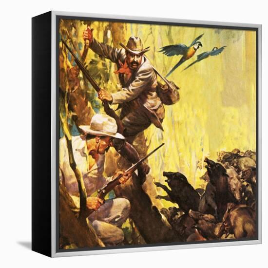 The President Who Loved Adventure: Theodore Roosevelt-McConnell-Framed Premier Image Canvas