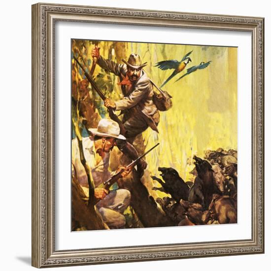 The President Who Loved Adventure: Theodore Roosevelt-McConnell-Framed Giclee Print