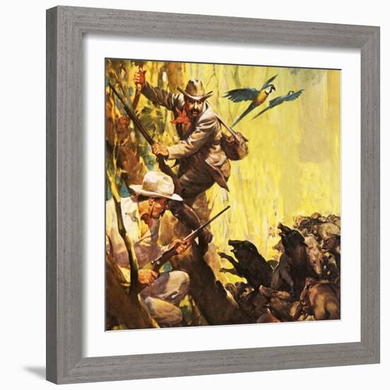 The President Who Loved Adventure: Theodore Roosevelt-McConnell-Framed Giclee Print