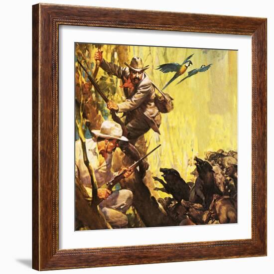 The President Who Loved Adventure: Theodore Roosevelt-McConnell-Framed Giclee Print