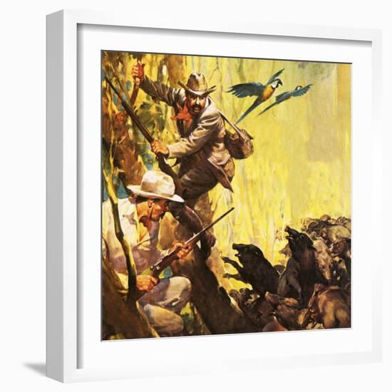 The President Who Loved Adventure: Theodore Roosevelt-McConnell-Framed Giclee Print