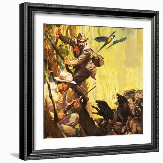 The President Who Loved Adventure: Theodore Roosevelt-McConnell-Framed Giclee Print