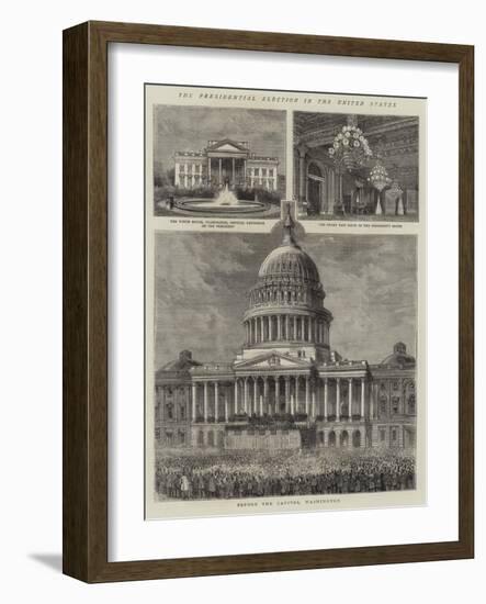 The Presidential Election in the United States-null-Framed Giclee Print