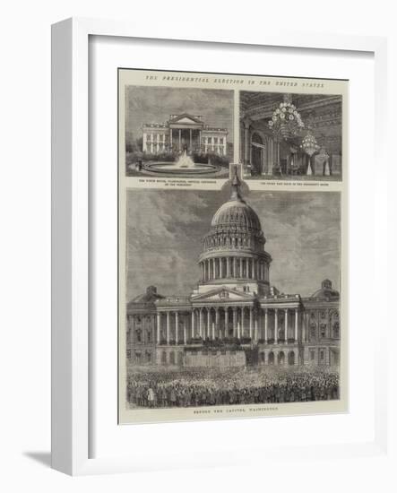 The Presidential Election in the United States-null-Framed Giclee Print