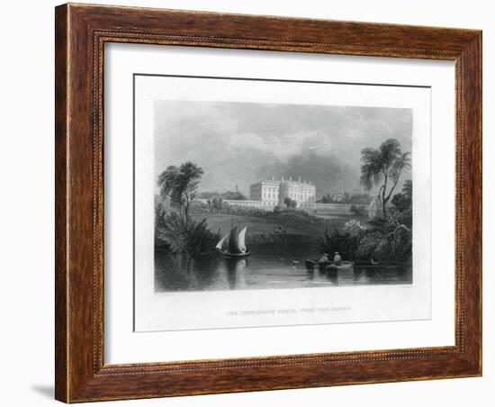 The Presidents House, from the River. C1820-1850-null-Framed Giclee Print