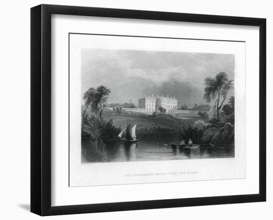 The Presidents House, from the River. C1820-1850-null-Framed Giclee Print