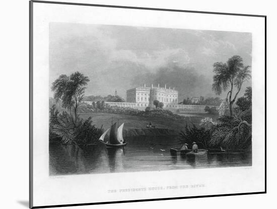 The Presidents House, from the River. C1820-1850-null-Mounted Giclee Print