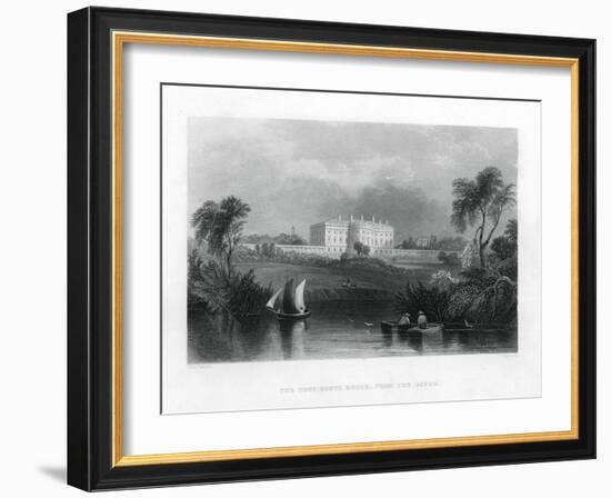 The Presidents House, from the River. C1820-1850-null-Framed Giclee Print