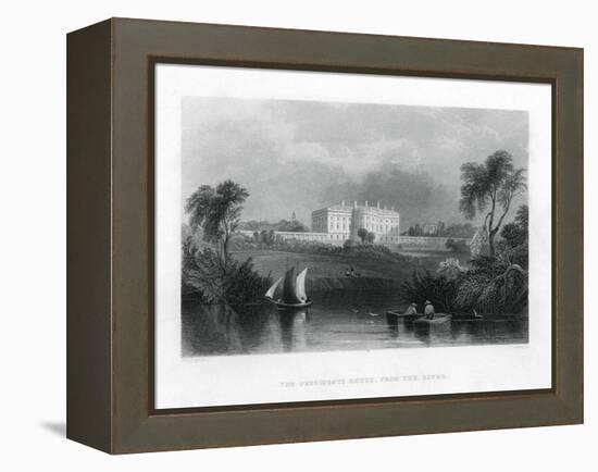 The Presidents House, from the River. C1820-1850-null-Framed Premier Image Canvas