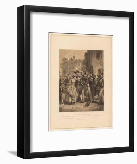 'The Press-Gang: Seizing a Waterman on Tower Hill on the Morning of His Marriage', (1878)-Alexander Johnston-Framed Giclee Print