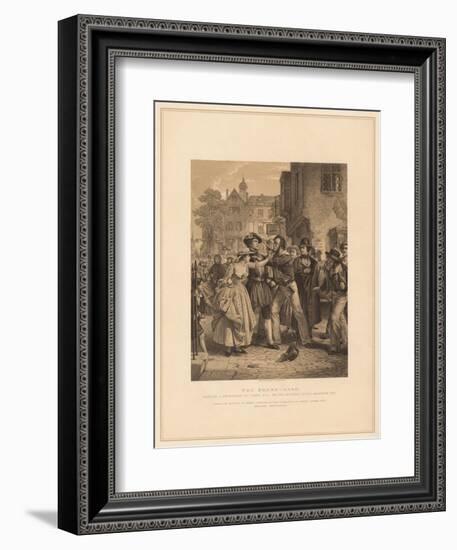 'The Press-Gang: Seizing a Waterman on Tower Hill on the Morning of His Marriage', (1878)-Alexander Johnston-Framed Giclee Print