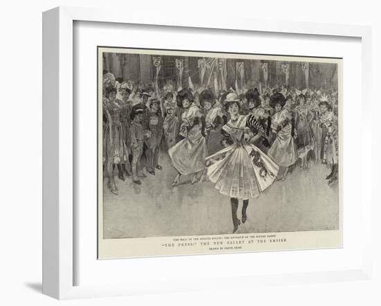 The Press, the New Ballet at the Empire-Frank Craig-Framed Giclee Print