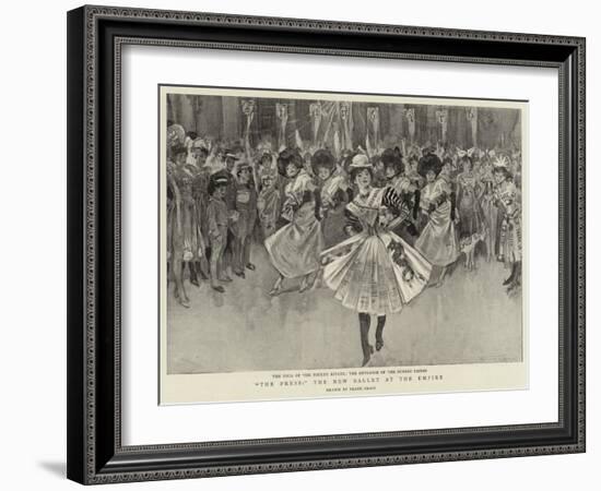 The Press, the New Ballet at the Empire-Frank Craig-Framed Giclee Print